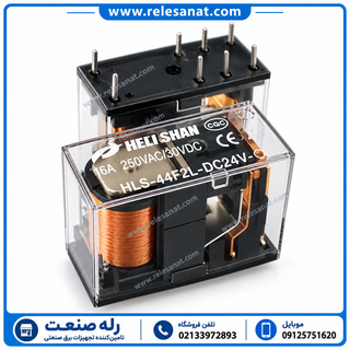رله هلیشان 24V DC 16A 8 Pin | خرید، قیمت و مشخصات فنی | رله صنعت آدینه